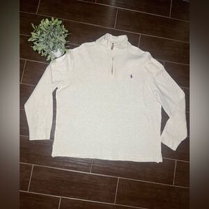 Polo Ralph Lauren oatmeal knit pullover sweater sz XL